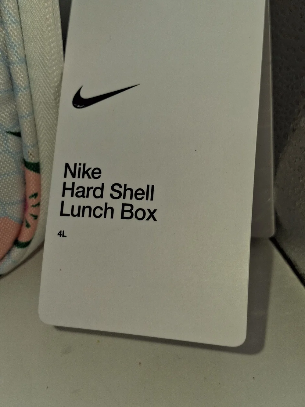 Nike White Lunch Box with Pink & Green Fruit Print